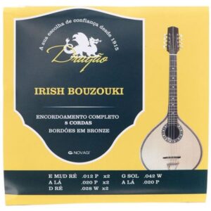 DRAGAO D070 MUTA DI 8 CORDE PER IRISH BOUZOUKI TERMINALE AD ANELLO LOOP END