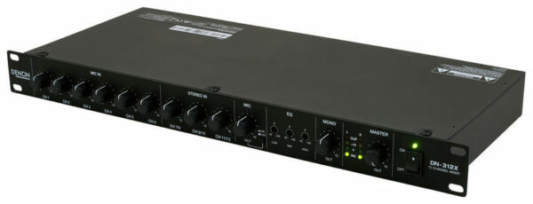 DENON DN312X MIXER STEREO PROFESSIONALE 12 CANALI 1 UNITA' DA RACK 19"