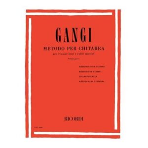 EDIZIONI RICORDI GANGI METODO PER CHITARRA PRIMA PARTE