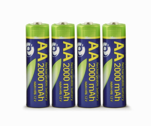 ENERGENIE PILE RICARICABILI AA (READY-TO-USE), 2000MAH, BLISTER DA 4 PEZZI