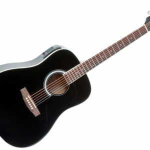 EKO RANGER 6 BLACK EQ CON FINITURA SUNBURST CHITARRA ACUSTICA ELETTRIFICATA NERA