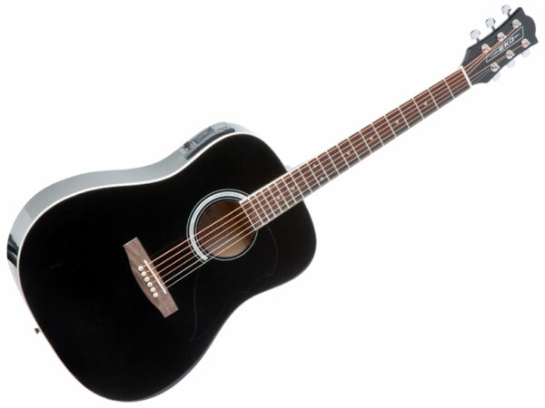 EKO RANGER 6 BLACK EQ CON FINITURA SUNBURST CHITARRA ACUSTICA ELETTRIFICATA NERA