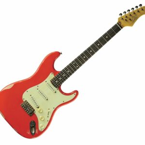 EKO S300 RELIC FIESTA RED CHITARRA ELETTRICA VINTAGE COLORE ROSSO