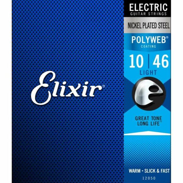 ELIXIR 12050 POLYWEB LIGHT MUTA DI CORDE PER CHITARRA ELETTRICA ROUND WOUND LIGHT - 010/046