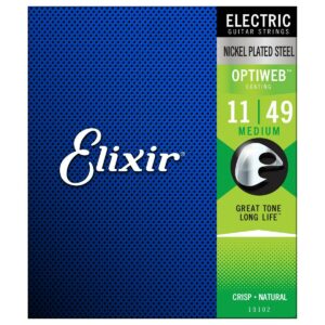 ELIXIR OPTIWEB 19102 MEDIUM MUTA DI CORDE PER CHITARRA ELETTRICA NIKEL WOUND 011-049