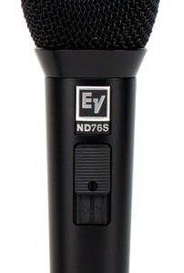 EV ELECTROVOICE ND76S MICROFONO DINAMICO CARDIOIDE CON SWITCH ON/OFF PER VOCE