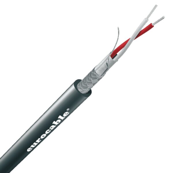 EUROCABLE CVS LKDD02S2 CAVO AES-DMX DA CABLARE 2x0.22 24AWG 110OHM COLORE NERO PREZZO AL METRO