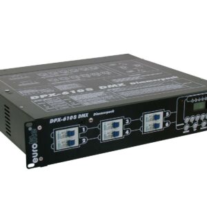 EUROLITE DPX-610S DMX DIMMER PACK PROFESSIONALE 6 CANALI 13800 WATT 60A 6 USCITE PRESE SCHUKO CABLATE
