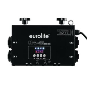 EUROLITE EDX-4RT DIMMER PACK DMX 4 CANALI 3680 WATT 16A + 4 PRESE SCHUKO + FISSAGGIO TRUSS