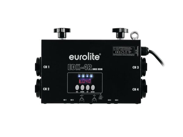 EUROLITE EDX-4RT DIMMER PACK DMX 4 CANALI 3680 WATT 16A + 4 PRESE SCHUKO + FISSAGGIO TRUSS