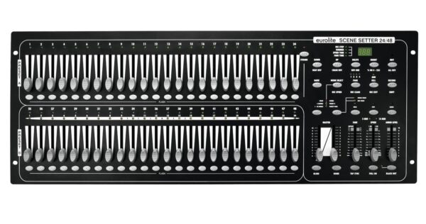 EUROLITE SCENE SETTER 24/48 CENTRALINA LUCI DMX 48 CANALI 96 SCENE MEMORIZZABILI + SOUND CONTROL