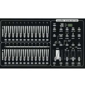 EUROLITE SCENE SETTER CENTRALINA LUCI DMX 24 CANALI 48 SCENE MEMORIZZABILI + SOUND CONTROL