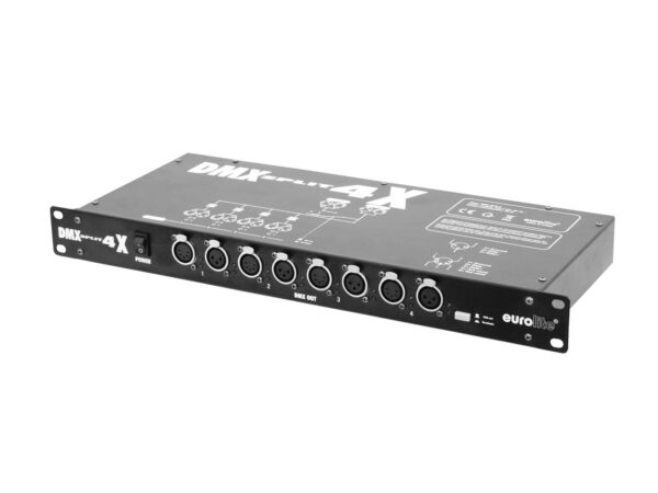 EUROLITE SPLIT 4X DMX SPLITTER 4 CANALI XLR 3 PIN E 5 PIN