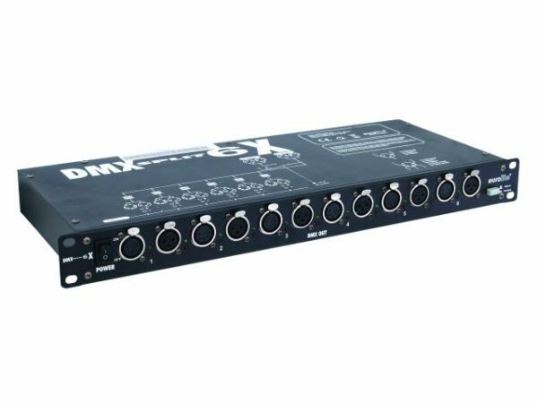 EUROLITE SPLIT 6X SPLITTER DMX 6 CANALI INGRESSI XLR 3 E 5 PIN