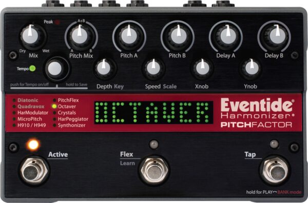 EVENTIDE PITCHFACTOR EFFETTO HARMONIZER PITCH DELAY CHORUS SHIFT SINTH HARPEGGIATOR MIDI USB A PEDALE PER CHITARRA BASSO VOCE
