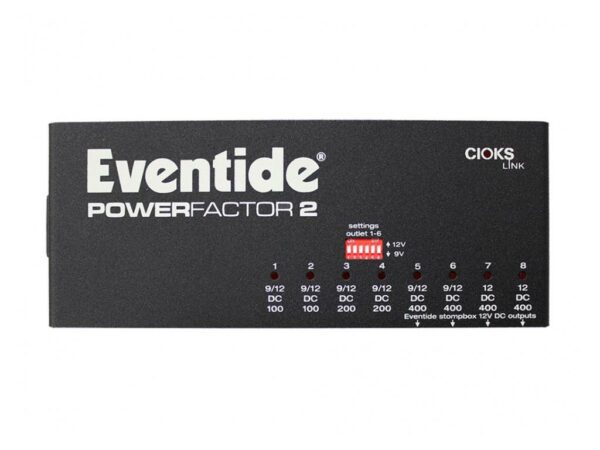 EVENTIDE POWER FACTOR 2 ALIMENTATORE PER PEDALIERA 9V O 12V 8 USCITE CONFIGURATE + 8 SEZIONI ISOLATE