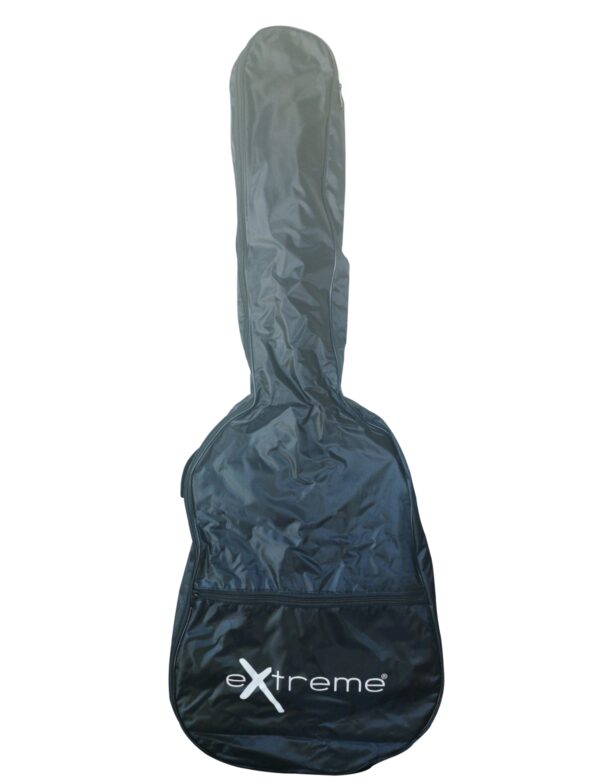 EXTREME BAG-CG BORSA PER CHITARRA CLASSICA 4/4 CON TASCA FRONTALE E TRACOLLA COLORE NERO