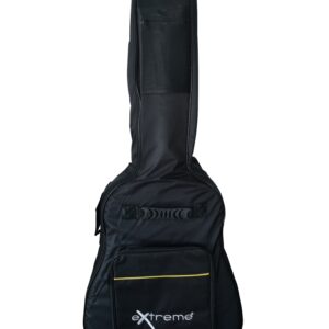 EXTREME BAG CG5 BORSA IMBOTTITA PER CHITARRA CLASSICA 5MM CON 2 TASCHE FRONTALI COLORE NERO