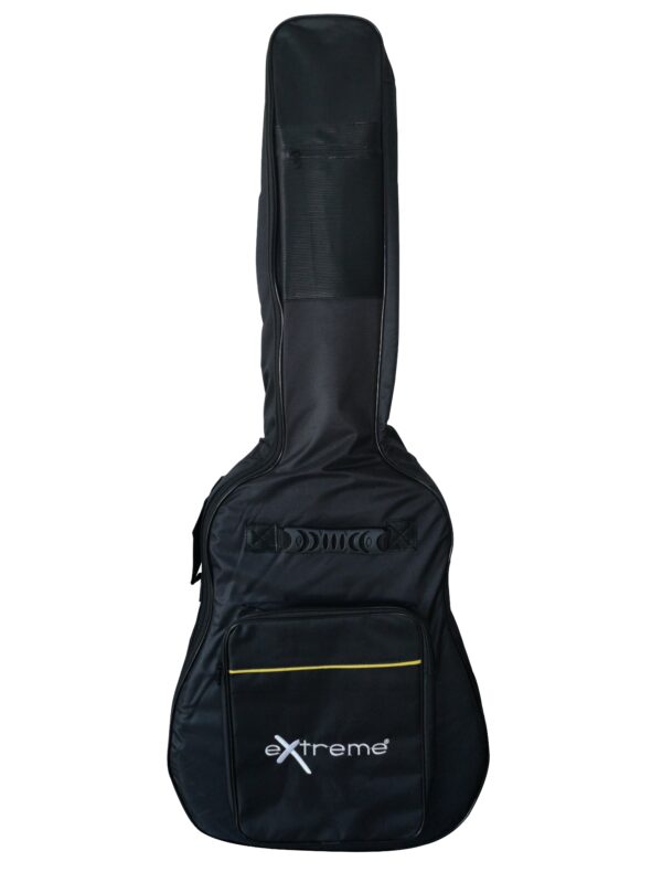 EXTREME BAG CG5 BORSA IMBOTTITA PER CHITARRA CLASSICA 5MM CON 2 TASCHE FRONTALI COLORE NERO