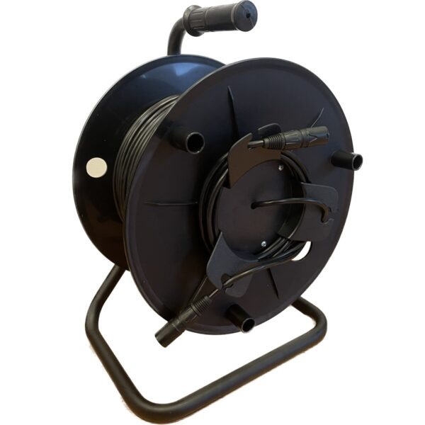 EXTREME CAT5-100M BOBINA CAVO DI RETE ETHERNET CAT5 100 METRI CONNETTORI ETHERCON NEUTRIK SU AVVOLGITORE COBRA REEL XL