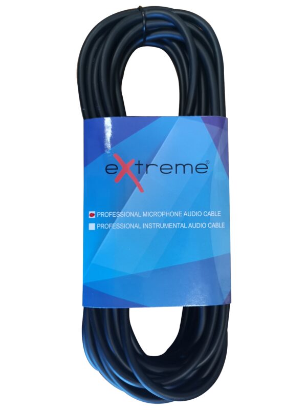 EXTREME CAVO MICROFONO/CASSE 10 METRI 1 CONNETTORE XLR MASCHIO 1 FEMMINA CAVO MICROFONICO 6.5MM