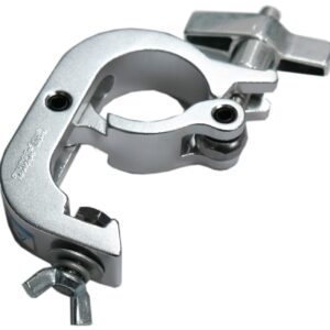 EXTREME CLAMP-M GANCIO CERTIFICATO TUV GERMANIA CARICO 250KG PER TRUSS FARI ALISCAF AGGANCIO RAPIDO SU AMERICANA DA 48 A 51 MM IN ALLUMINIO