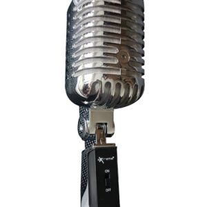 EXTREME DM55X MICROFONO RETRO VINTAGE ANNI 50 60 CLASSICO TIPO ELVIS SHURE SUPER 55 SH II CUSTODIA RIGIDA IN BUNDLE