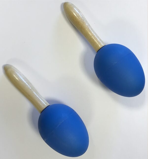 EXTREME DP12 COPPIA MARACAS IN PLASTICA MANICO IN LEGNO COLORE BLU