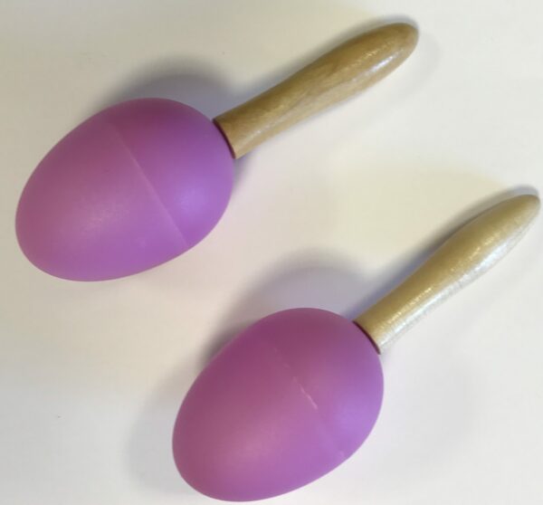 EXTREME DP12 COPPIA MARACAS IN PLASTICA MANICO IN LEGNO COLORE ROSA