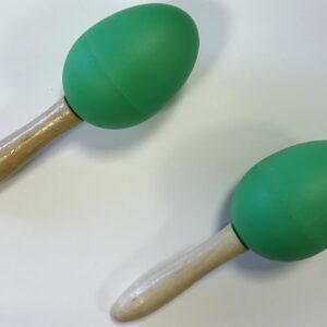 EXTREME DP12 COPPIA MARACAS IN PLASTICA MANICO IN LEGNO COLORE VERDE