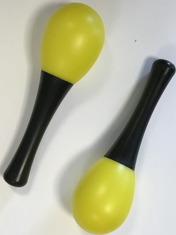 EXTREME DP14 COPPIA MARACAS IN PLASTICA COLORE GIALLO