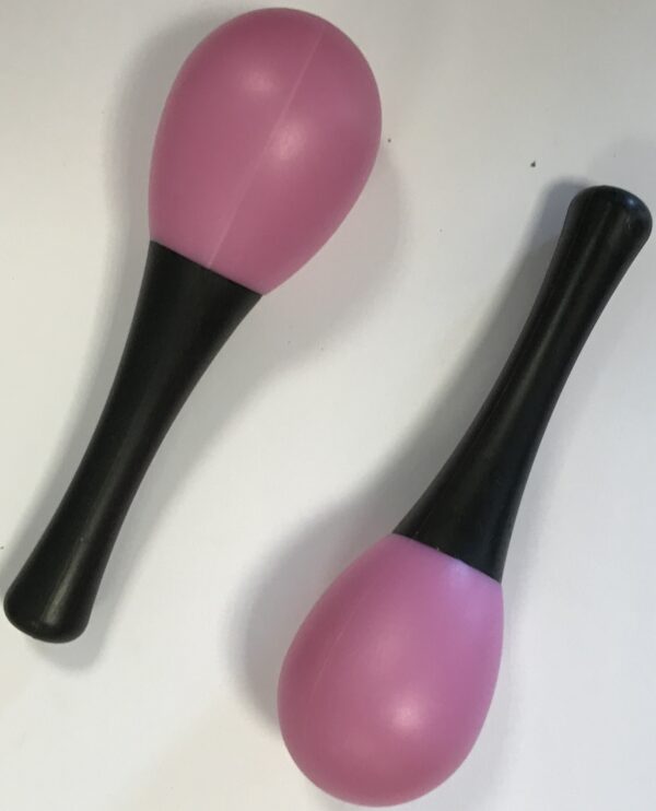 EXTREME DP14 COPPIA MARACAS IN PLASTICA COLORE ROSA