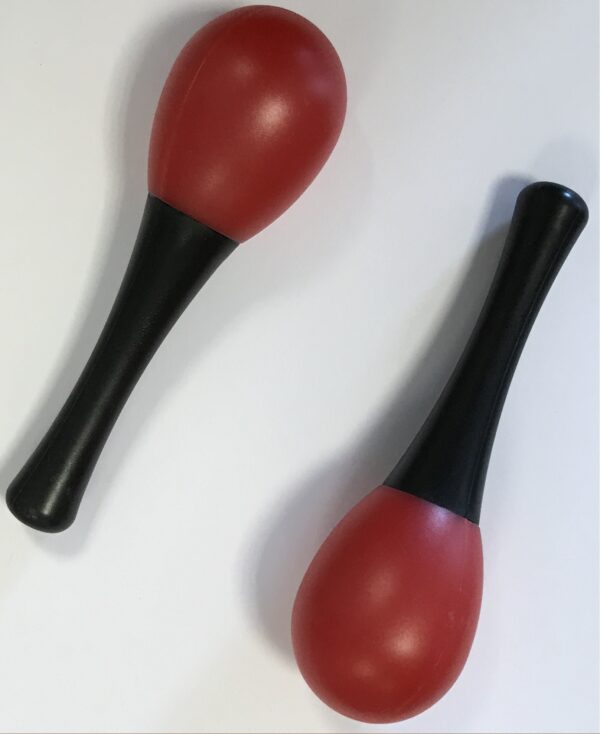 EXTREME DP14 COPPIA MARACAS IN PLASTICA COLORE ROSSO