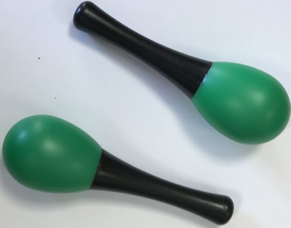 EXTREME DP14 COPPIA MARACAS IN PLASTICA COLORE VERDE