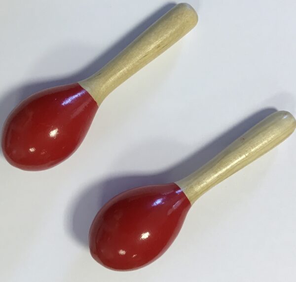 EXTREME DP22 COPPIA MARACAS IN LEGNO COLORE ROSSO
