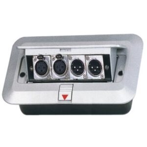 EXTREME GB4XF GROUND BOX DA INCASSO CON 4 CONNETTORI XLR FEMMINA
