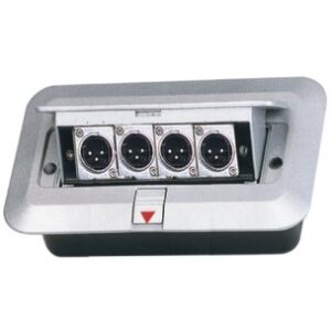 EXTREME GB4XM GROUND BOX DA INCASSO CON 4 CONNETTORI XLR MASCHIO