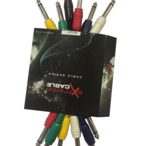 EXTREME JJ01 CAVO JACK MONO-JACK MONO 1/4″ 6.3mm 0,1 MT SET 6