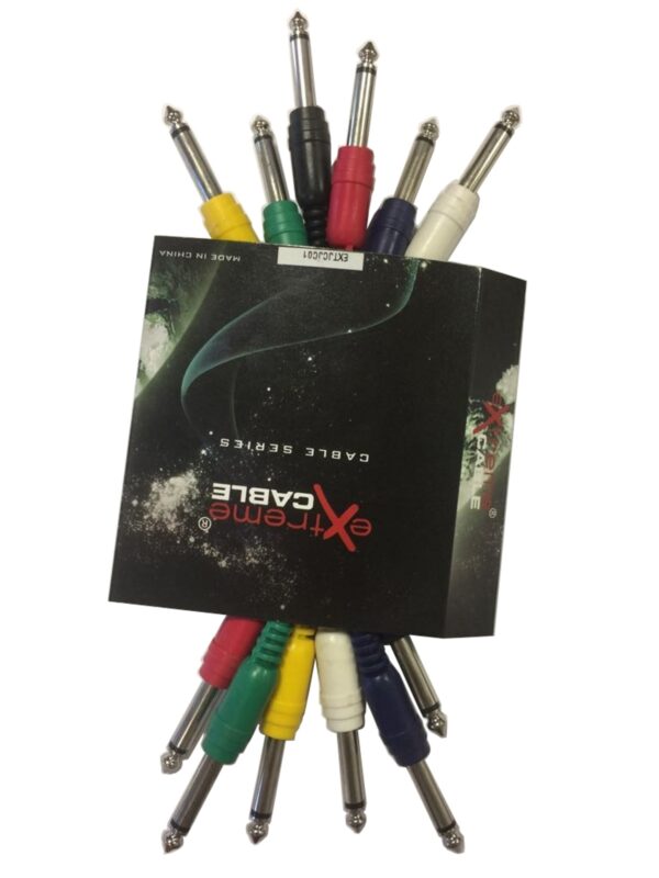 EXTREME JJ01 CAVO JACK MONO-JACK MONO 1/4" 6.3mm 0,1 MT SET 6