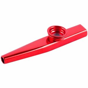 EXTREME KA1M-RD KAZOO PROFESSIONALE IN METALLO COLORE ROSSO CON MEMBRANA INTERCAMBIABILE