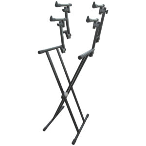 EXTREME KS026 STAND SUPPORTO TASTIERA A DOPPIA XX TRIPLO RIPIANO