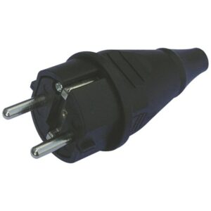EXTREME P-010 SPINA SCHUKO 16A 3P (1P+N+T) 250V 3 POLI MASCHIO NERA SAFETY PLUG EU/B/F