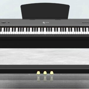 EXTREME P50 PIANOFORTE DIGITALE 88 TASTI PESATI STAGE PIANO STAND IN LEGNO GRUPPO 3 PEDALI PLAYER MP3 USB