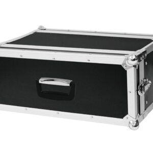 ROADINGER RK3HU FLIGHT CASE PROFESSIONALE PER 3 UNITA’ RACK MEZZO PROFONDO IN LEGNO E ALLUMINIO