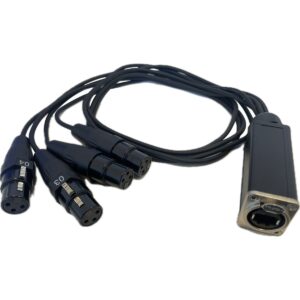 EXTREME RSA60-4F-3FT EXTENDER AUDIO – DMX SU RJ45 CON 4 CONNETTORI XLR FEMMINA FRUSTA DA 90CM