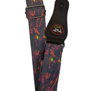 EXTREME S-1101 GE TRACOLLA REGOLABILE PER CHITARRA E BASSO CON DECORAZIONE COLORE GRIGIO