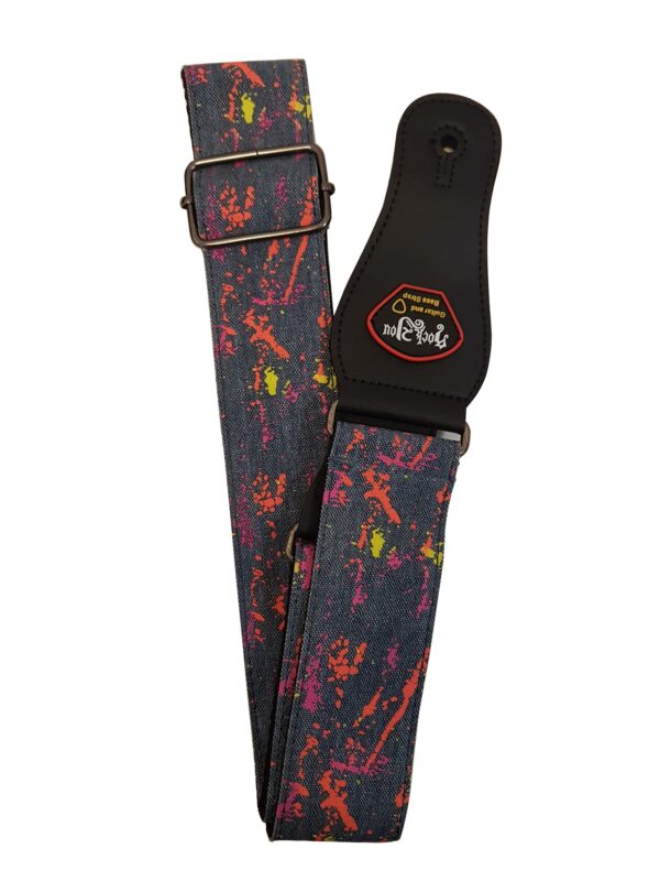 EXTREME S-1101 GE TRACOLLA REGOLABILE PER CHITARRA E BASSO CON DECORAZIONE COLORE GRIGIO