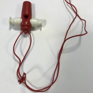 EXTREME SW20 SAMBA WHISTLE FISCHIETTI PER BALLO IN ABS COLORE BIANCO E ROSSO