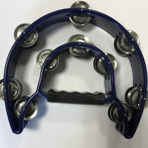 EXTREME TW20 TAMBURELLO MEZZALUNA CEMBALO 20 FILE DI PIATTINI IMPUGNATURA PROFESSIONALE COLORE BLU