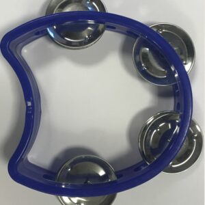 EXTREME TW4 TAMBURELLO MEZZALUNA CEMBALO 4 PAIA DI PIATTINI IMPUGNATURA PROFESSIONALE COLORE BLU